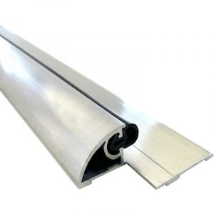 Seuil de porte pmr, Largeur 50mm Lg 1,95 m + joint d'étanchéité - Laqué noir Homewell
