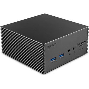 Lindy DST-Pro 101 - station d'accueil - USB-C 3.2 Gen 1 / Thunderbolt 3 / Thunderbolt 4 - 2 x HDMI, DP - 1GbE