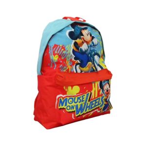 Kids Euroswan Grand sac à dos Mickey - En toile polyester imprimée - 39 x 28 x 10.5 cm