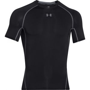 Image de Under Armour T-Shirt Compression HeatGear manches Courtes Under Armour -Noir - L - Noir