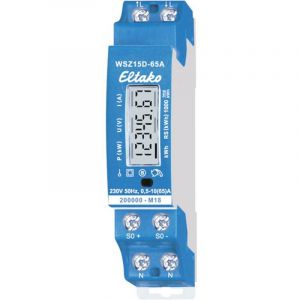 Image de Eltako Compteur dénergie monophasé WSZ15D-65A MID 28065615 numérique 65 A conformité MID: oui 1 pc(s)