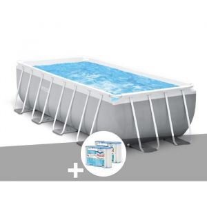 Intex Kit piscine tubulaire Prism Frame rectangulaire 4,00 x 2,00 x 1,22 m + 6 cartouches de filtration