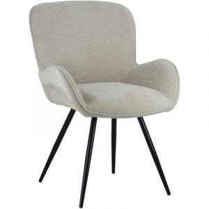 Happy Garden Chaise En Chenille Beige Eva