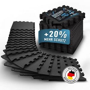 Tapis de protection du sol - Fitness - Rectangulaire - Noir - Mixte - Adulte