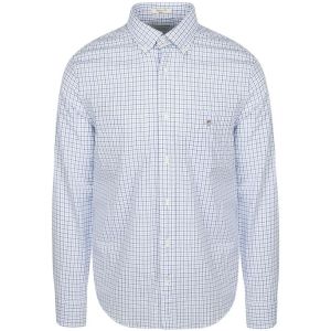 Gant (marque) Chemise Casual Poplin bleu écossais Bleu clair Bleu taille XXL
