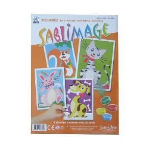 Sentosph&egrave;re Sablimage - Recharge de 4 planches : Dinosaures