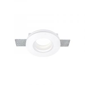 Optonica Support Spot Encastrable Blanc Rond Plat ?100mm 1xGU10 Max 35W