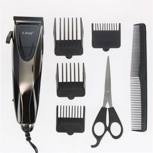 Linq Tondeuse cheveux professionnelle filaire plus 4 têtes de coupe clipsable Noir / Argent