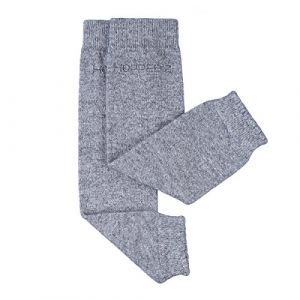 Hoppediz Jambières en laine uni gris mélange