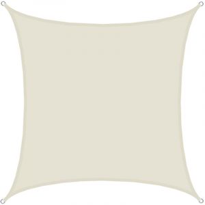 Amanka UPF50+ Voile d'ombrage UV - 4x4 m Polyester Carré Protection Solaire - Toile Hydrofuge