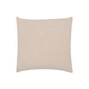 Essix Taie d'oreiller en Double Gaze de Coton lavée, Tendresse, Beige Naturel, 65x65 cm
