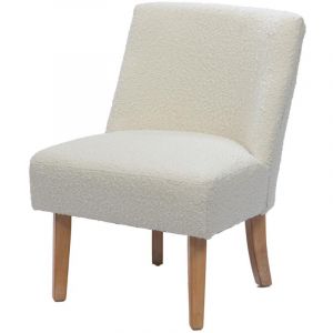 Amadeus Fauteuil Dag bouclette blanc (lot de 2)