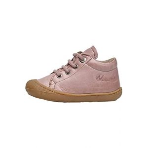 Naturino Cocoon-Chaussures Premiers Pas en Nappa, doubl&eacute;s en Laine Rose Antique 26