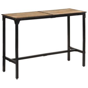 Vidaxl - Table de bar 150x55x107 cm bois de manguier massif brut Brun