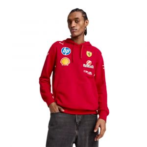 Puma Sweat &agrave; capuche Team rouge jaune noir - M