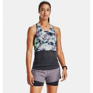 Under Armour Women's Tech S/SV - T-shirt taille L, gris/noir