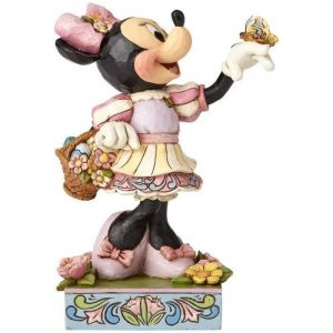 Enesco Figurine Disney - Minnie avec Panier Fleurs et Œufs de Pâques