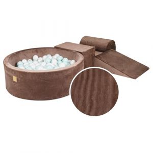 Aire de jeu Mousse Piscine Balles: Blanc/Menthe W90