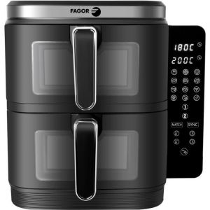 Image de Fagor Friteuse Sans Huile - Airfryer Fgd11 - Capacité 11l - Double Cuves 5,5 L - 12 Programmes De Cuisson - 2800w