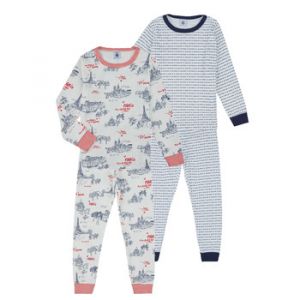 Petit Bateau Pyjamas / Chemises de nuit 2 PYJAMAS Multicolore - Taille 36 mois,4 ans,5 ans