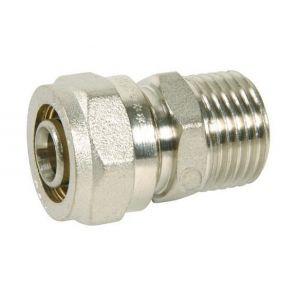 Dipra Raccord tube multicouche Alize'o M&acirc;le fixe 26/34mm - tube D.26mm