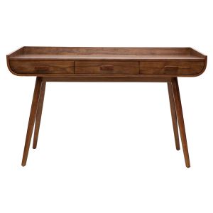 Image de Miliboo Bureau vintage bois noyer HALLEN