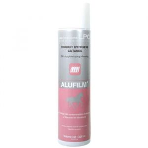 LPC Spray aluminium pansement pour cheval Alufilm