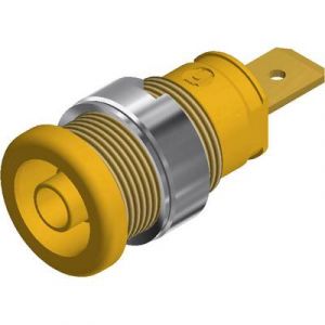 SKS Hirschmann Douille banane de sécurité Ø 4 mm SEB 2620 F6 3 972356103 jaune 1 pc(s)