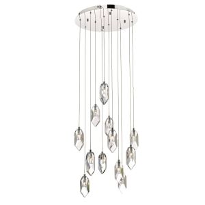 Dar Lighting DAR - CRYSTAL - Suspension Cluster Chrome Poli & Cristal, 12x G4