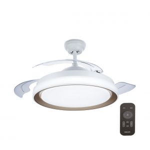 Image de Philips Bliss plafonnier ventilateur LED 28W+35W, Gold