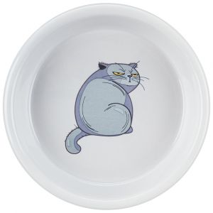Trixie Keramiknapf mit Motiv 250ml, Ø13cm Katze