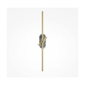 Applique murale en aluminium laiton et marbre gris 63cm Renaissance - Maytoni