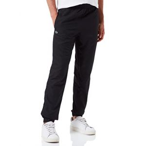 Lacoste Sport XH124T Pantalon de surv&ecirc;tement uni Sport en Tissu l&eacute;ger, Noir, 4XL Homme