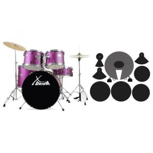 Xdrum Semi 22" Standard batterie Satin Purple Sparkle (violet) avec Set de sourdine