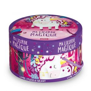 Sassi Puzzle boite ronde - ma licorne magique