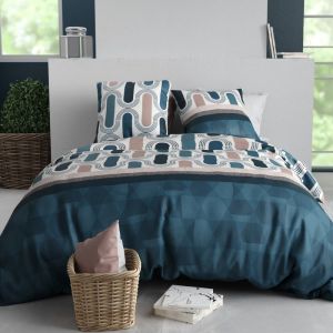 Housse de Couette 240x220 MISTRI + 2 taies Coton 57 Fils