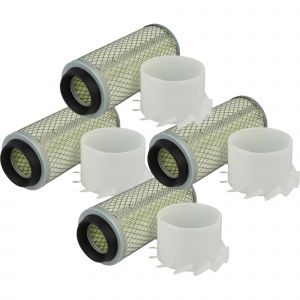 Vhbw 4x Filtre à air compatible avec IHI IS 15 J ISUZU 3LA1PA, IS 17 JE ISUZU 3LB1 Ser. BX000001#gt; pelleteuse - Filtre moteur extérieur