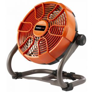 Powerplus Dual Power Ventilateur à Batterie POWDP8015 - Ventilateur de Table, sur Pied ou Mural de 20 v - sans Batterie ni Chargeur