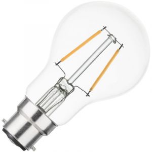 TechBrey Ampoule Filament LED B22 2W A60 200lm 3000K Blanc chaud