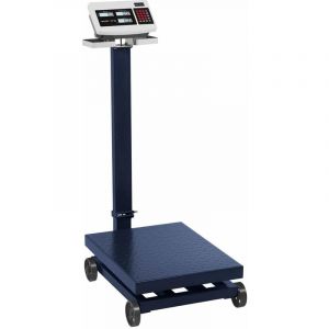 Steinberg Balance Plateforme Pèse-Colis Professionnel Industriel Acier lcd 600 kg ±100g - Bleu, Bleu foncé