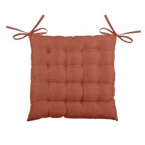 LOVELY CASA Coussin de chaise Béa 16 points Terracotta