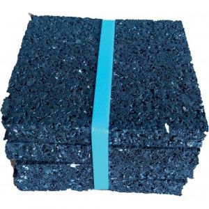 Wattelez - résiliant acoustique antivibratoire particules de caoutchouc vulcanisées 100x100mm épaisseur 10mm lot de 4 plaques