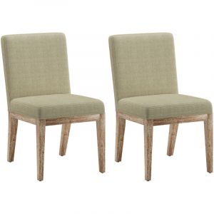 Lot de 2 Chaises de Salle &agrave; Manger&ndash; Design R&eacute;tro &Eacute;l&eacute;gant, Dossier Haut, Structure en Bois Robuste, Confort Classique pour Cuisine et Salle &agrave; Manger