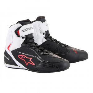 Alpinestars Chaussures moto Faster 3 noir/blanc/rouge - US-7