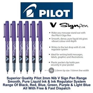 Pilot Stylo feutre V Sign Pen violet pointe en nylon