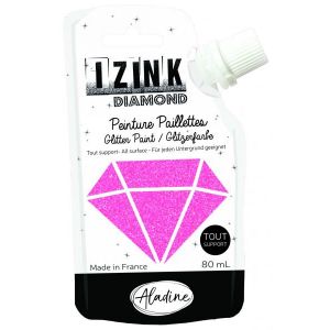 Image de Aladine Peinture pailletée Izink Diamond - Rose pêche - 80 ml