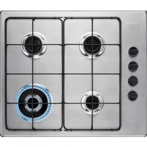 Zanussi Plaque Gaz 4000W 240V En Haut à Droite 4 Zones Acier Inoxydable