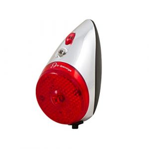 Spanninga Eclairage velo a pile ar sur garde boue nine classic sur carte