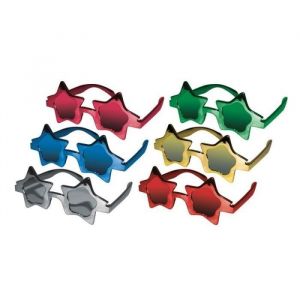 Ruedelafete Lunettes métallisés étoiles x1