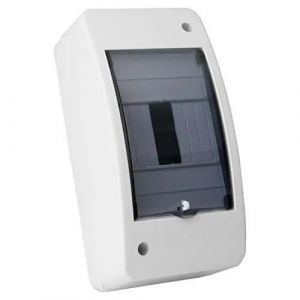 Bo&icirc;te &agrave; fusibles - Distributeur en saillie - 4 modules - 1 rang&eacute;e IP42